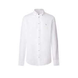 HACKETT Cămaşă Drop 2 Ess Gmd Linen Brpt HM3010264 802 optic white