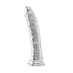 Toy Joy Get Real Dildo 19 cm Transparent Membrul Flexibil si Venele Definite Ofera Senzatie Reala