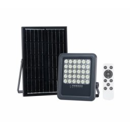 Proiector LED 100W cu Panou Solar si Telecomanda