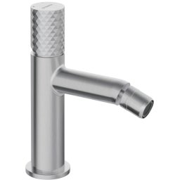 Baterie pentru bideu SILIA HEXA – Finisaj oțel șlefuit – Cod BHS_F30M