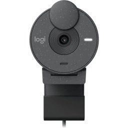 Camera Web Logitech Brio 300 960-001436, Full HD, USB Type-C, Graphite