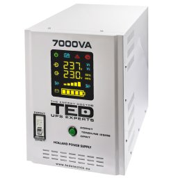 UPS 7000VA/5000W cu undă sinusoidală pură și acumulatori externi, TED UPS Expert TED001696