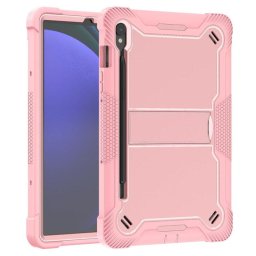 Husa + folie sticla Samsung Galaxy Tab S9 Techsuit Rugged TabShell, roz