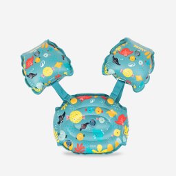 Centură aripioare adaptabilă înot piscină 15-30kg Tiswim Allwish Albastru Copii