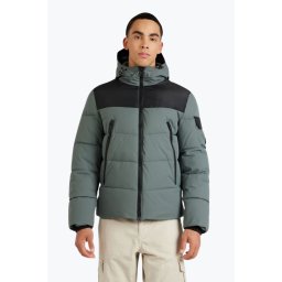 Geaca barbati cu gluga si buzunare oblice verde (SELECTATI MARIMEA: 3XL)
