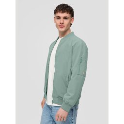 Jacheta barbati tip aviator cu buzunare oblice verde deschis (SELECTATI MARIMEA: L)