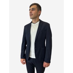 Sacou barbati cu croiala Slim fit Joog Suit bleumarin inchis (SELECTATI MARIMEA: 56)