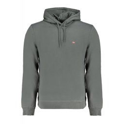 Hanorac bărbați, cu mini logo brodat, Regular fit, verde închis (Marime: XL)