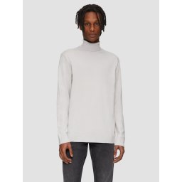 Pulover barbati cu guler inalt, Regular fit, Gri deschis (SELECTATI MARIMEA: 2XL)