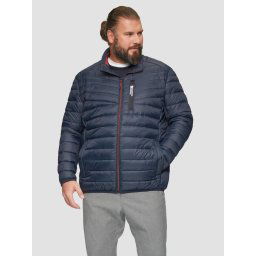 Jacheta barbati big sizes cu buzunare oblice, logo, fara gluga, Bleumarin (SELECTATI MARIMEA: 2XL)
