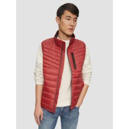 Vesta matlasata fara gluga, barbati, croiala Regular fit, Rosu (SELECTATI MARIMEA: L)