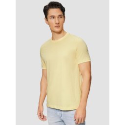 Tricou cu maneca scurta, barbati, cu logo si croiala Regular fit, Galben (SELECTATI MARIMEA: XL)