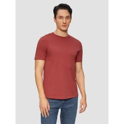 Tricou cu maneca scurta, barbati, cu logo si croiala Regular fit, Rosu (SELECTATI MARIMEA: S)