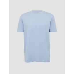 Tricou barbati cu decolteu la baza gatului si croiala Regular fit, Albastru deschis (SELECTATI MARIMEA: M)