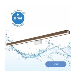 Aplică LED pentru oglindă Brilagi WOODY MIRROR LED/15W/230V IP44 stejar/alb