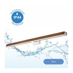 Aplică LED pentru oglindă Brilagi WOODY MIRROR LED/15W/230V IP44 stejar/alb