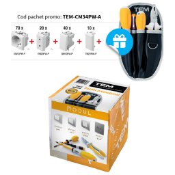 Pachet promotional cu trusa de scule cadou TEM-CM34PW-A