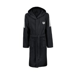ARENA Halat de baie sport 'TEAM STRIPE' negru / alb