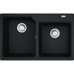 Chiuveta Franke Urban UBG 620-78, Fragranite, 78x50 cm, 2 cuve, Nero 114.0687.308