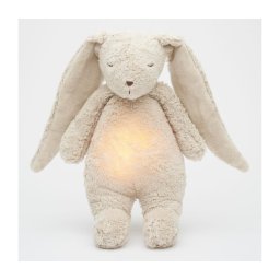 Pluș de îmbrățișat cu sunete și lumină Moonie iepuraș 2.0 organic sand