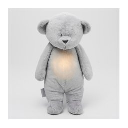 Pluș de îmbrățișat cu sunete și lumină Moonie ursuleț 2.0 silver