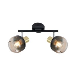 Spot Prezent 27514 PEGAS 2xE14/40W/230V negru/fumuriu