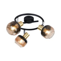 Spot Prezent 27515 PEGAS 3xE14/40W/230V negru/fumuriu
