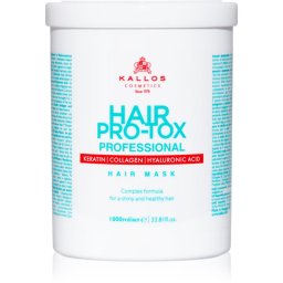 Kallos Hair Pro-Tox Masca pentru par deteriorat cu ulei de cocos, acid hialuronic si colagen 1000 ml