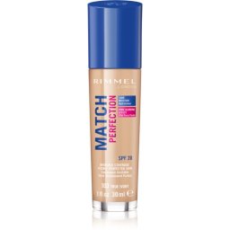 Rimmel Match Perfection fond de ten lichid SPF 20 culoare 103 True Ivory 30 ml