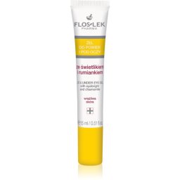 FlosLek Pharma Eye Care Gel pentru jurul ochilor cu un luminator și mușețel 15 ml
