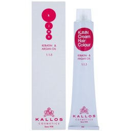 Kallos KJMN Professional Cream Hair Colour Keratin & Argan Oil culoare par cu keratina si ulei de argan culoare 1.0 Black 100 ml