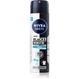 NIVEA MEN Invisible Black & White spray anti-perspirant Fresh 150 ml