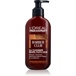 L’Oréal Paris Men Expert Barber Club gel de curățat pentru față, barbă și păr 200 ml