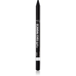 Rimmel Scandal'Eyes Khôl Kajal creion dermatograf waterproof culoare 001 Black 1.3 g
