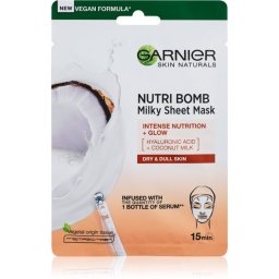 Garnier Textil Masks Nutri Bomb mască textilă nutritivă pentru o piele mai luminoasa 28 g