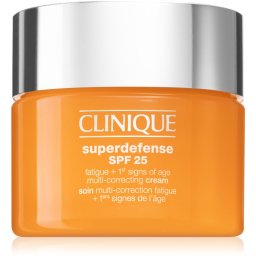 Clinique Superdefense™ SPF 25 Fatigue + 1st Signs Of Age Multi-Correcting Cream Crema impotriva primelor semne de imbatranire ten uscat si mixt SPF 25 30 ml