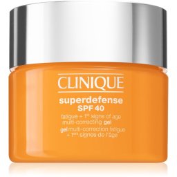 Clinique Superdefense™ SPF 40 Fatigue + 1st Signs of Age Multi Correcting Gel gel hidratant impotriva primelor semne de imbatranire ale pielii SPF 40 30 ml