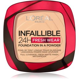 L’Oréal Paris Infaillible Fresh Wear 24h pudra machiaj culoare 40 Warm Doré 9 g