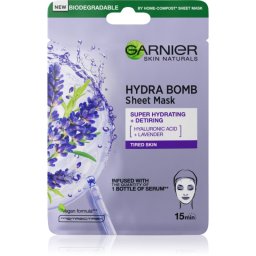 Garnier Textil Masks Hydra Bomb masca de celule cu efect hidrantant si hranitor 28 g