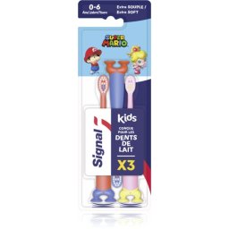 Signal Super Mario periuta de dinti pentru copii fin 0-6/2-6