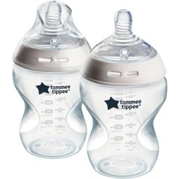 Tommee Tippee Natural Start Anti-Colic biberon pentru sugari Slow Flow 0m+ 2x260 ml