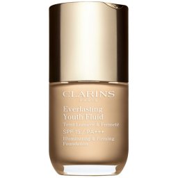 Clarins Everlasting Youth Fluid Foundation make-up pentru luminozitate SPF 15 culoare 101 Linen 30 ml
