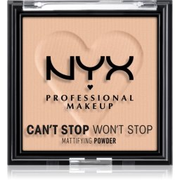 NYX Professional Makeup Can't Stop Won't Stop Mattifying Powder pudra matuire culoare 03 Light Medium 6 g