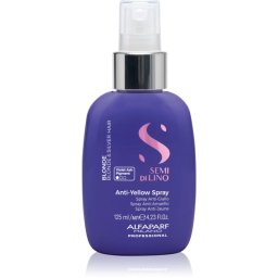 Alfaparf Milano Semi di Lino Blonde spray contra tonurilor galbene pentru parul blond cu suvite 125 ml