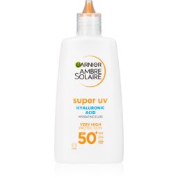 Garnier Ambre Solaire Super UV Hyaluronic Acid fluid protecție cu efect de hidratare SPF 50+ 40 ml