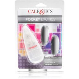 California Exotic Double Pocket Exotics ou vibrator Silver 2 buc