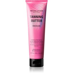 Revolution Beauty Tanning Butter unt pentru corp, hranitor cu efect autobronzant culoare Light/Medium 150 ml