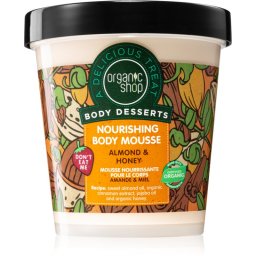 Organic Shop Body Desserts Almond & Honey spuma de corp nutritie si hidratare 450 ml