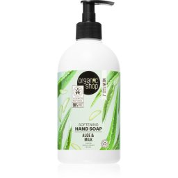 Organic Shop Organic Aloe & Milk Săpun lichid hrănitor pentru mâini 500 ml