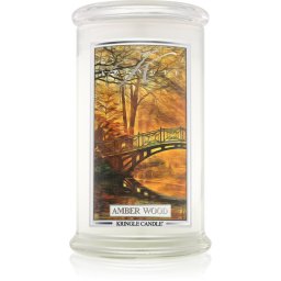 Kringle Candle Amber Wood lumânare parfumată 624 g
